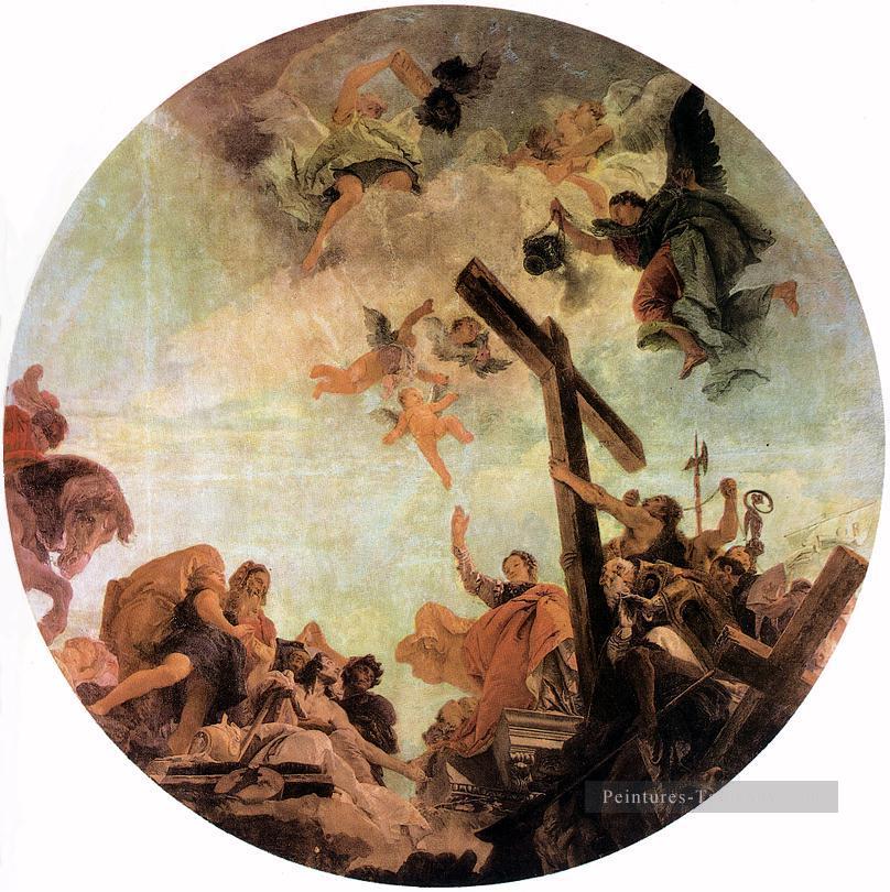 Découverte de la Vraie Croix Giovanni Battista Tiepolo Peintures à l'huile